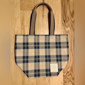 Tory Burch Ella market printed canvas tote bag.